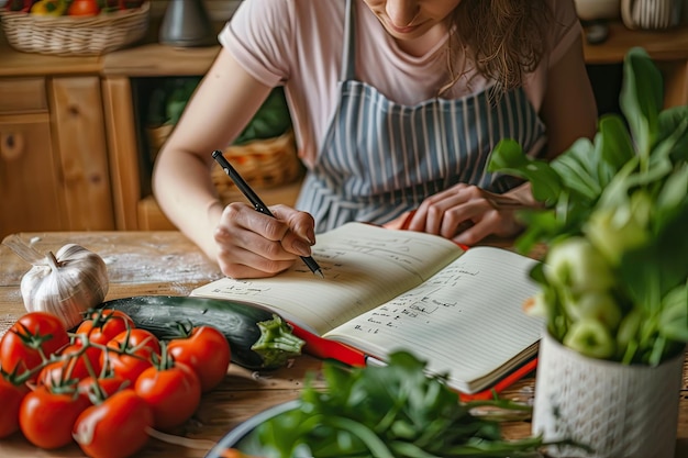 Dietetyk z notatnikiem